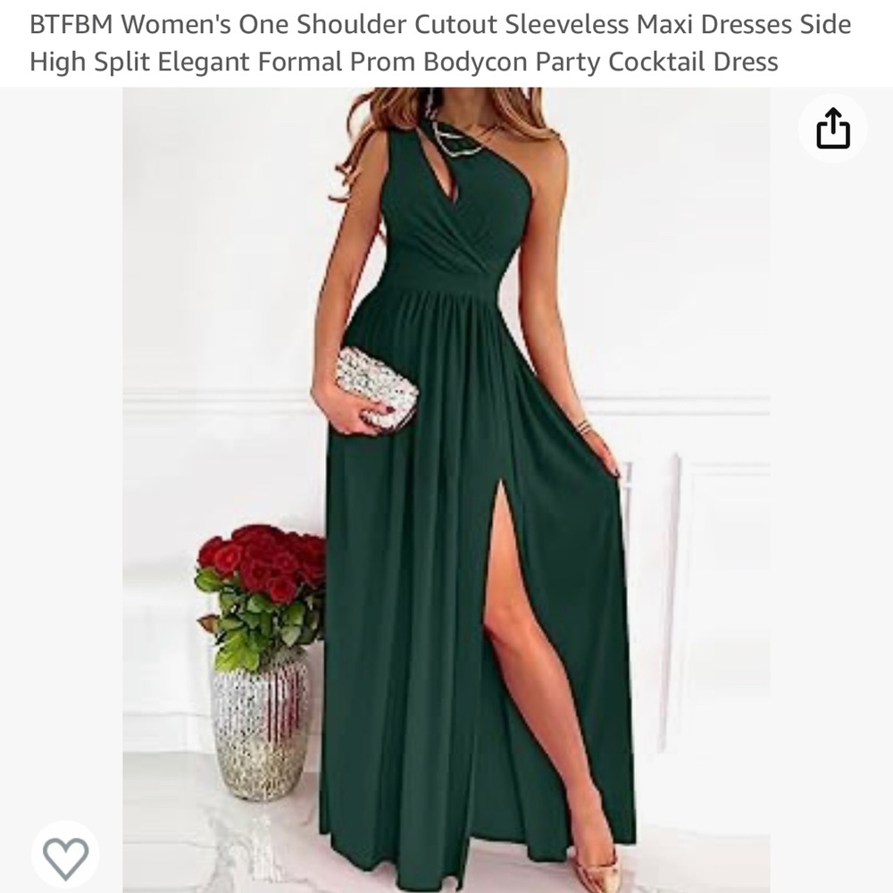 One Shoulder Cut Out Maxi Dress